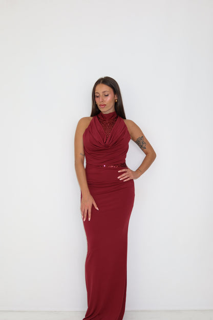 Vestido Keyla Burdeos