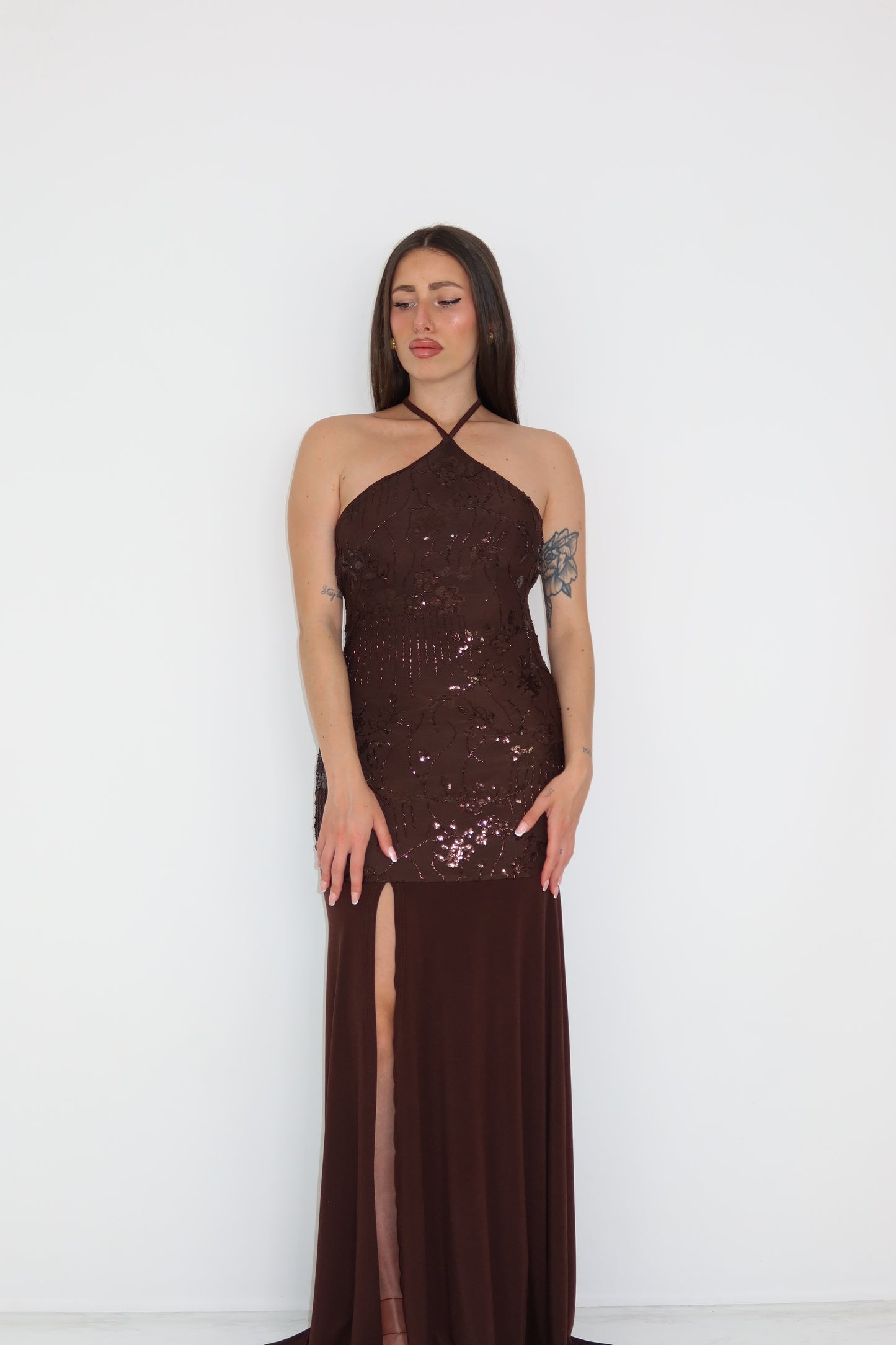 Vestido Naida Marrón