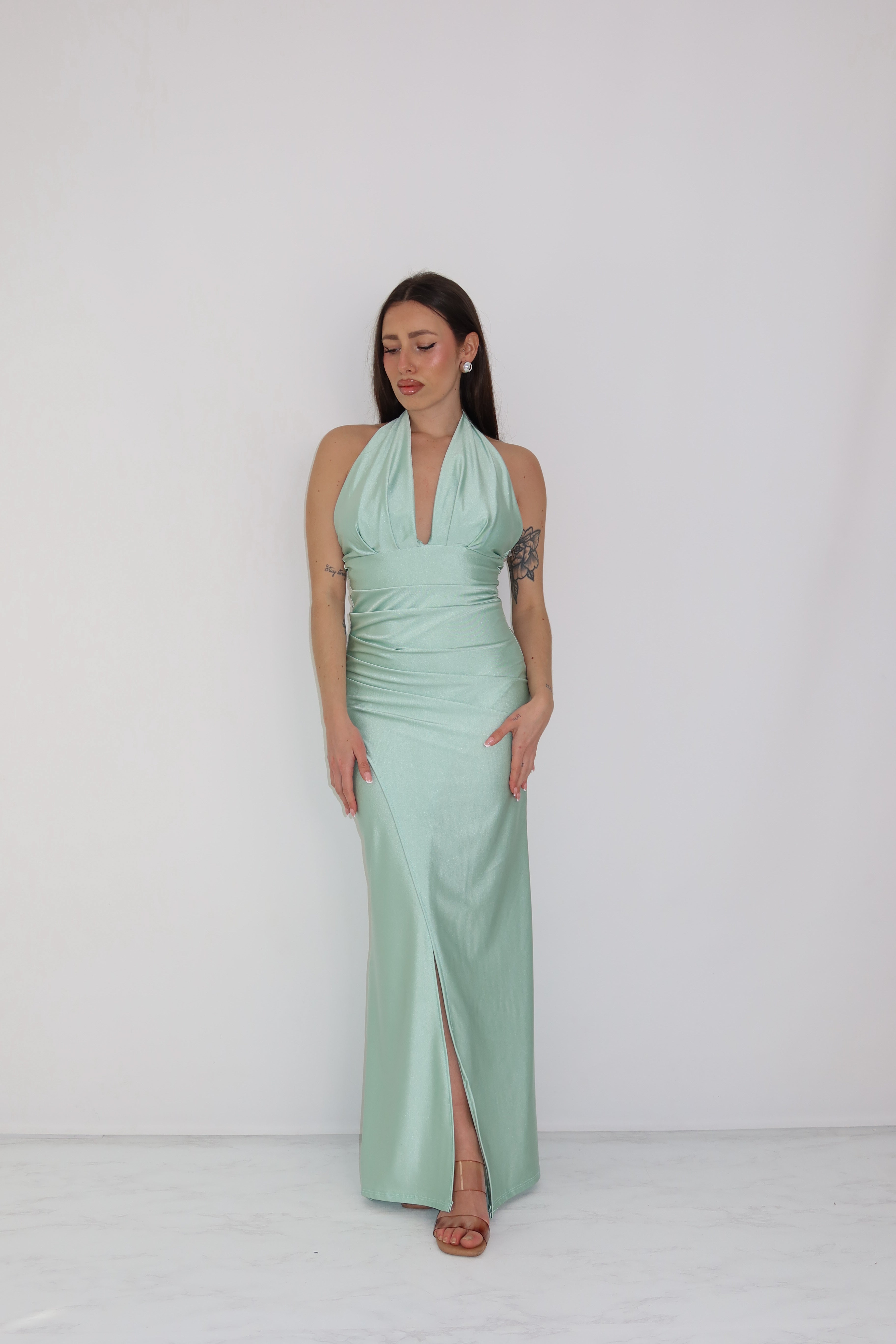 Vestido Jordania Verde Matcha