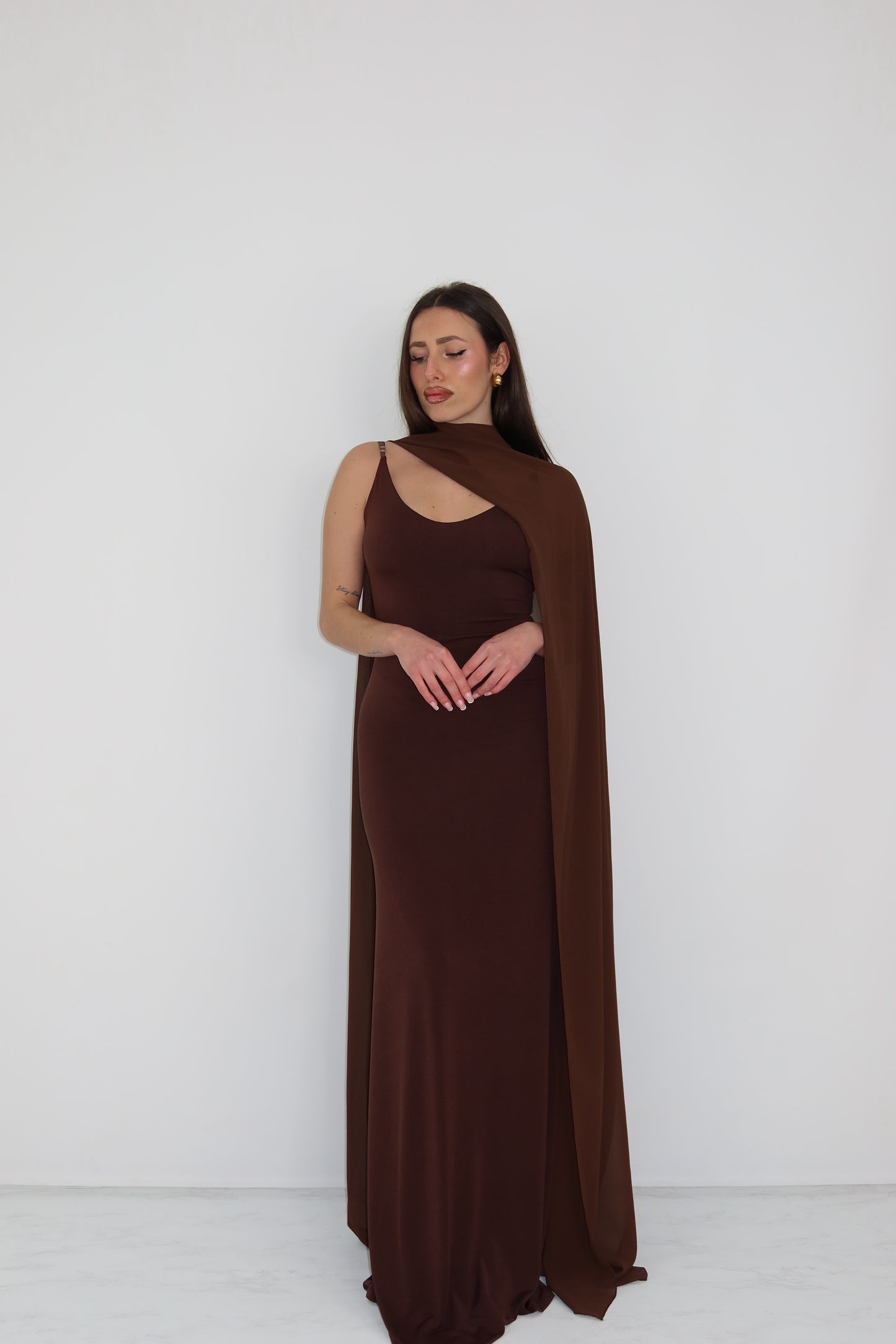 Vestido Amapola Marrón