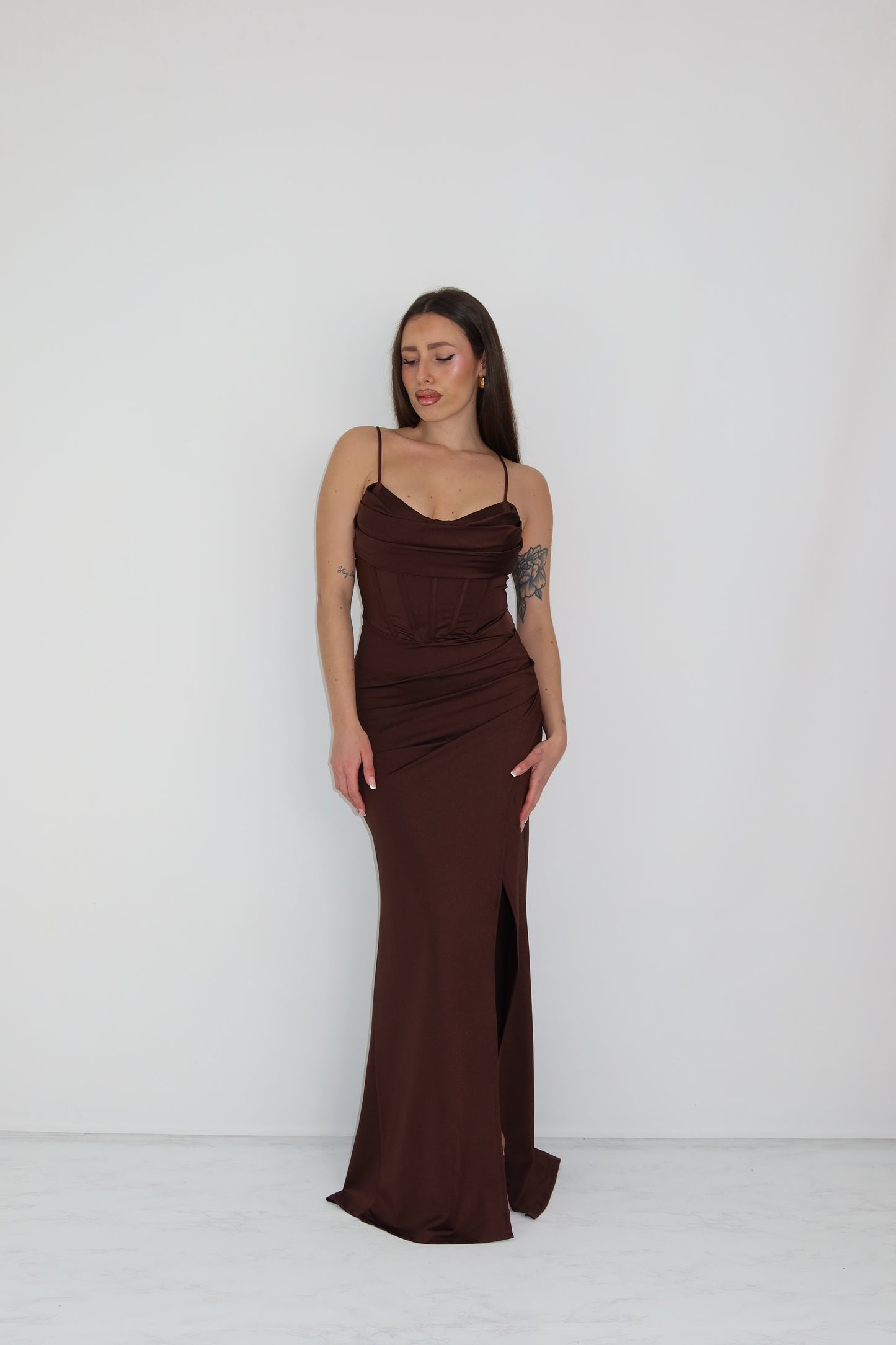 Vestido castanho Eire