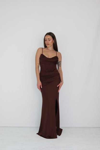 Vestido castanho Eire