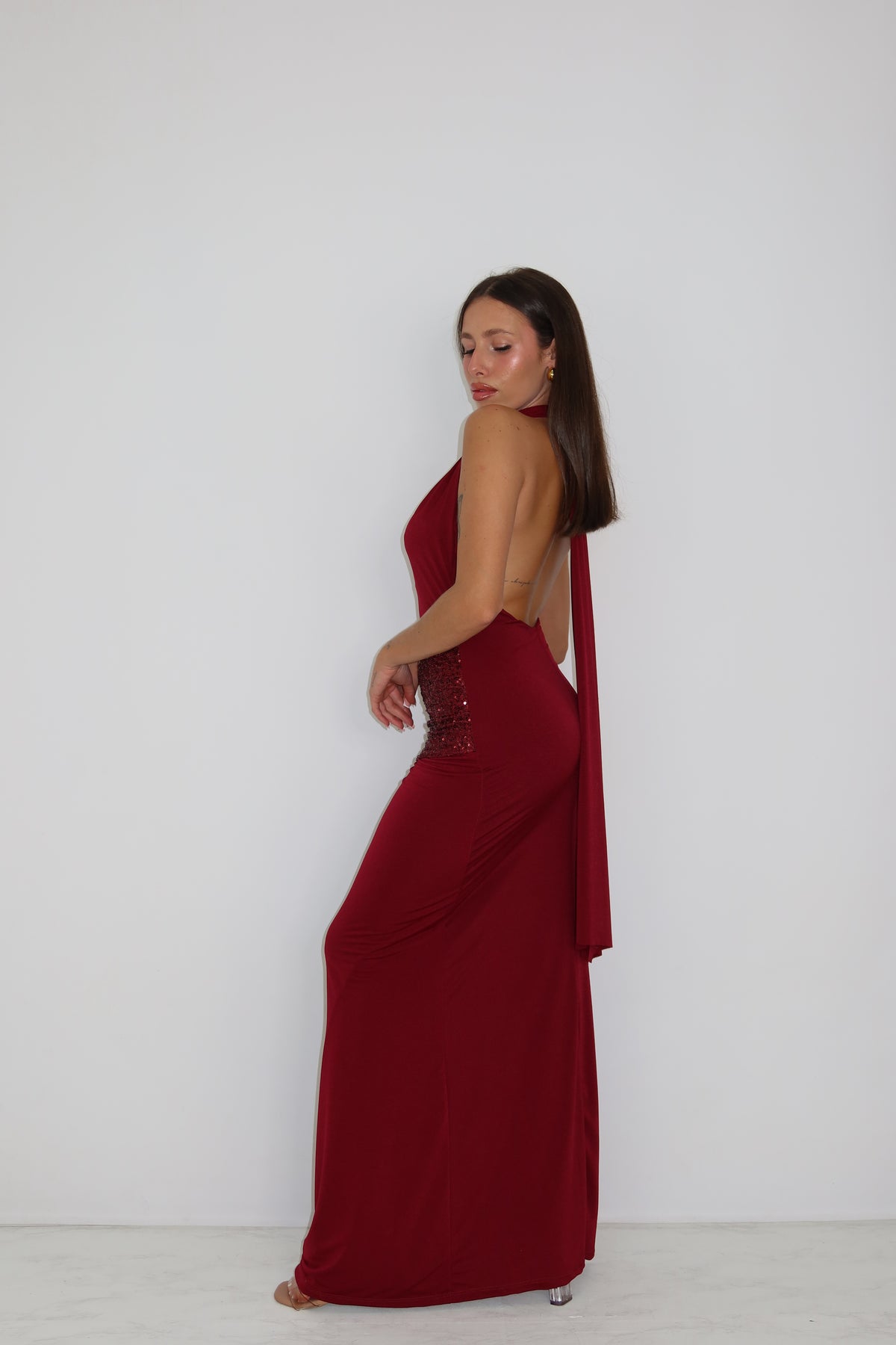 Vestido Naelle Granate
