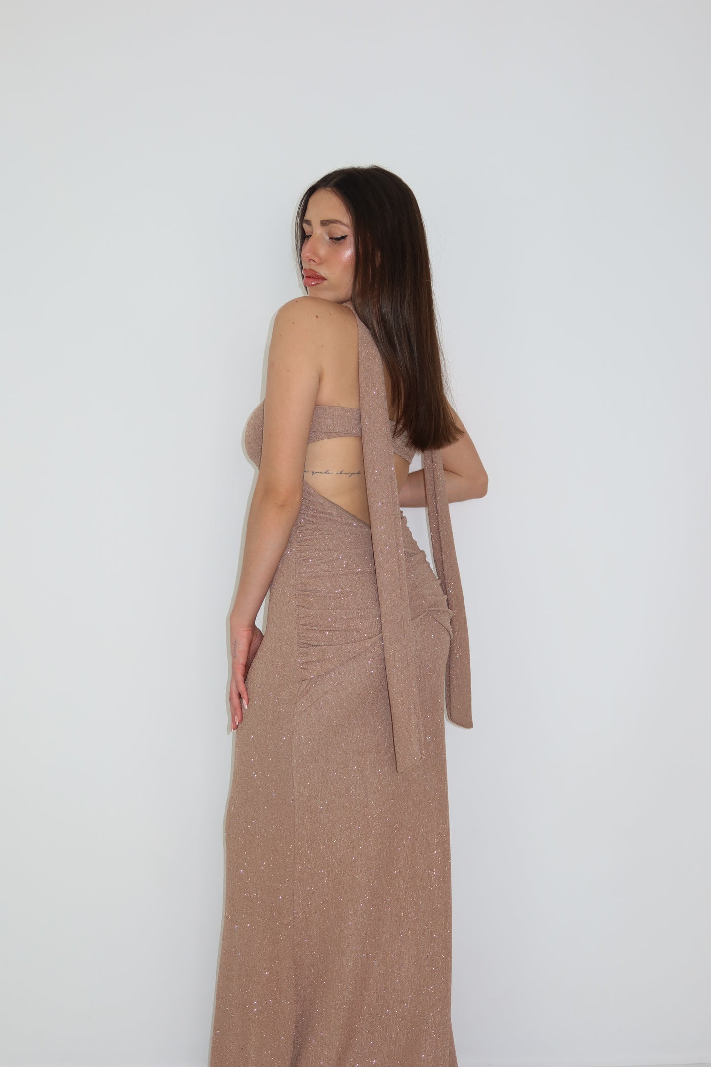 Vestido Celine Camel