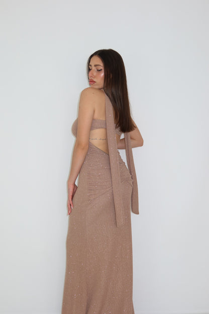 Vestido Celine Camel