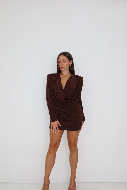 Vestido Nela Marrón