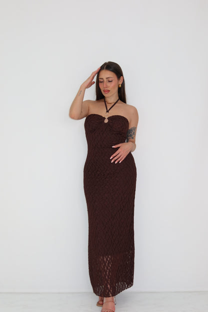 Vestido Naima Marrón