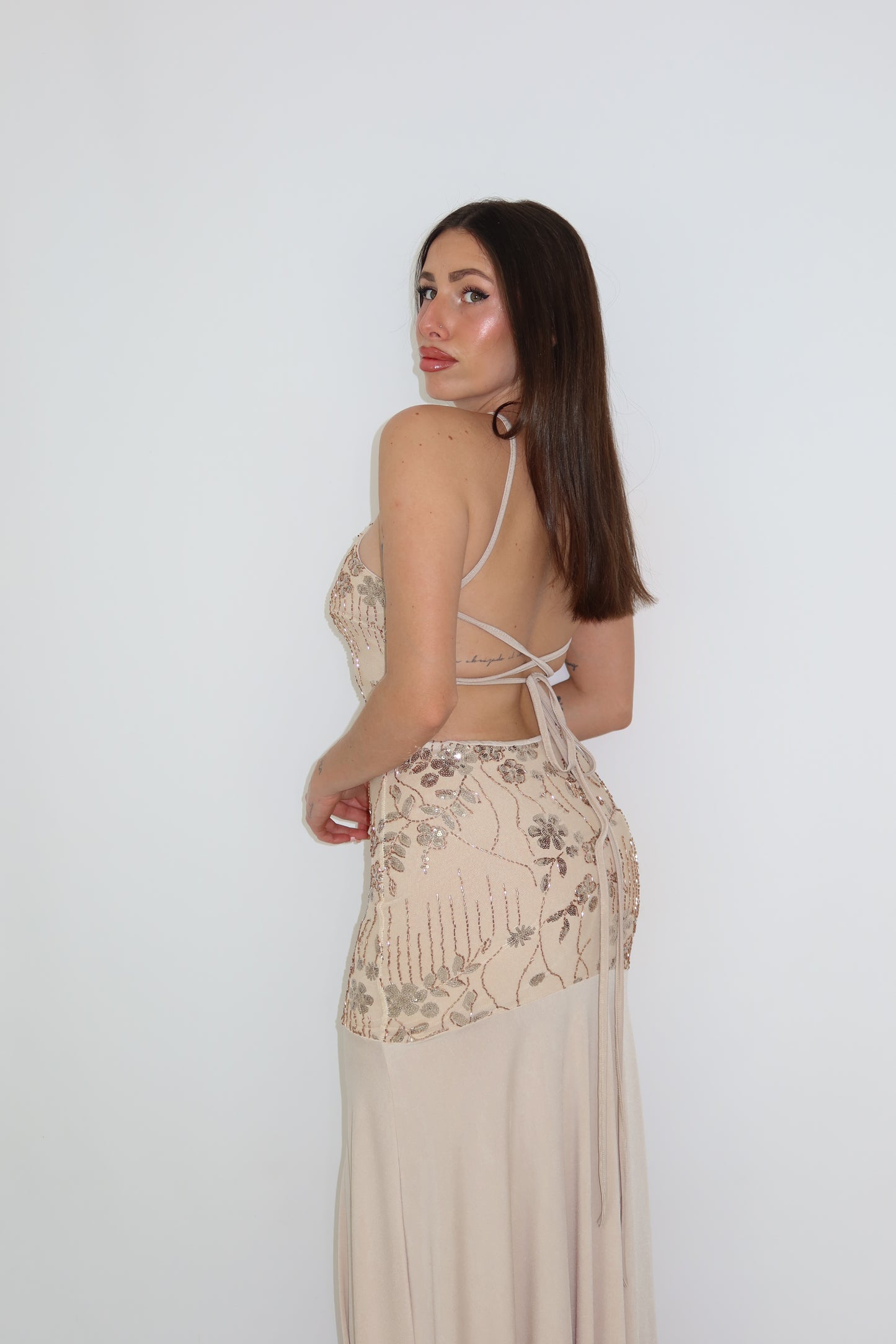 Vestido Naida Beige