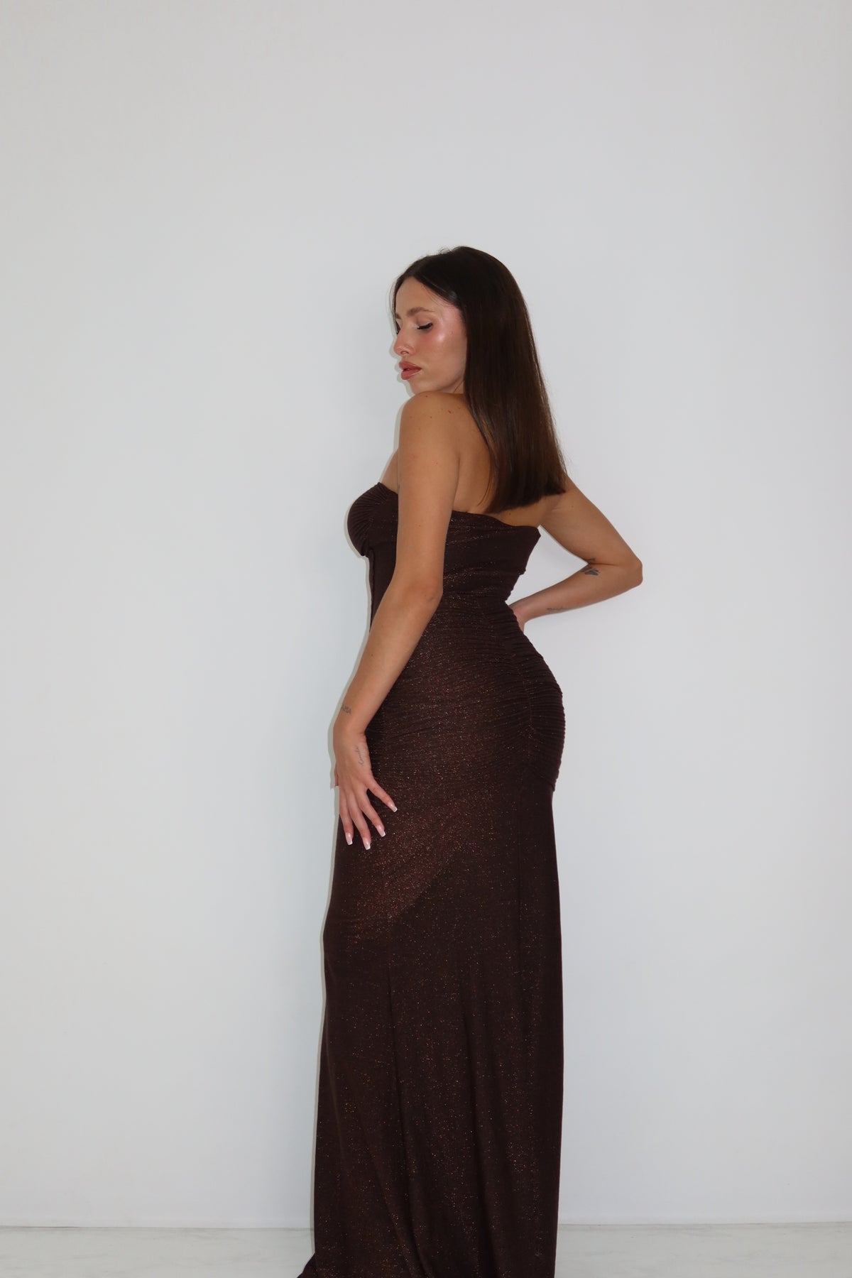 Vestido Leia Marrón