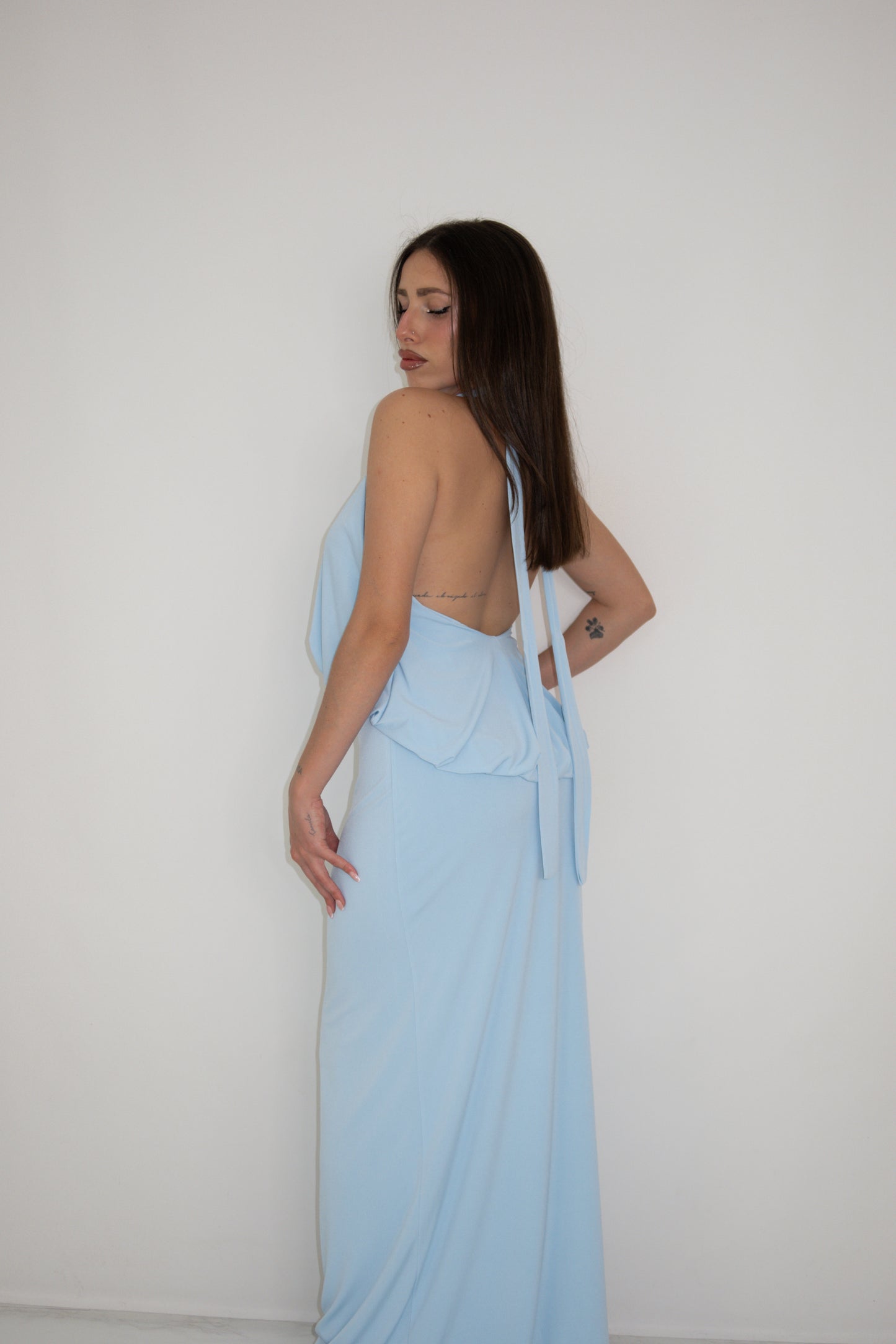 Vestido Ainé Azul Celeste