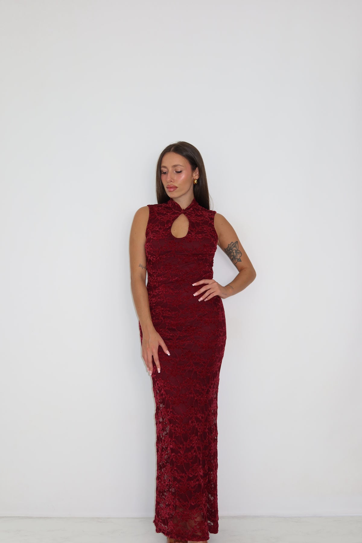 Vestido Aithne Granate