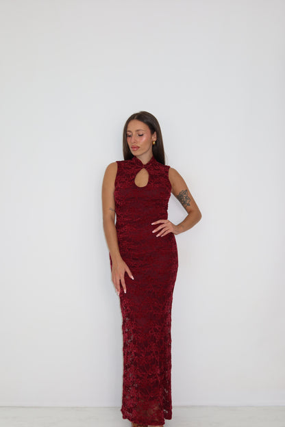 Vestido Aithne Granate