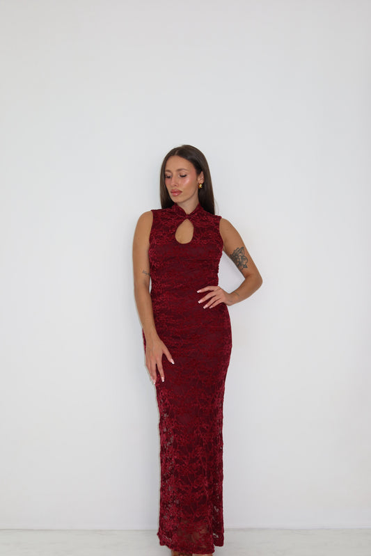 Vestido Aithne Granate