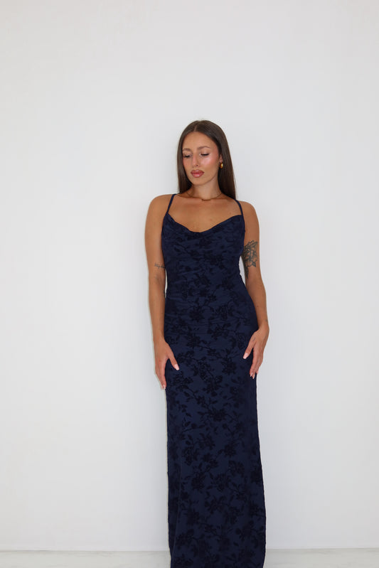 Vestido Gianna Azul Marino
