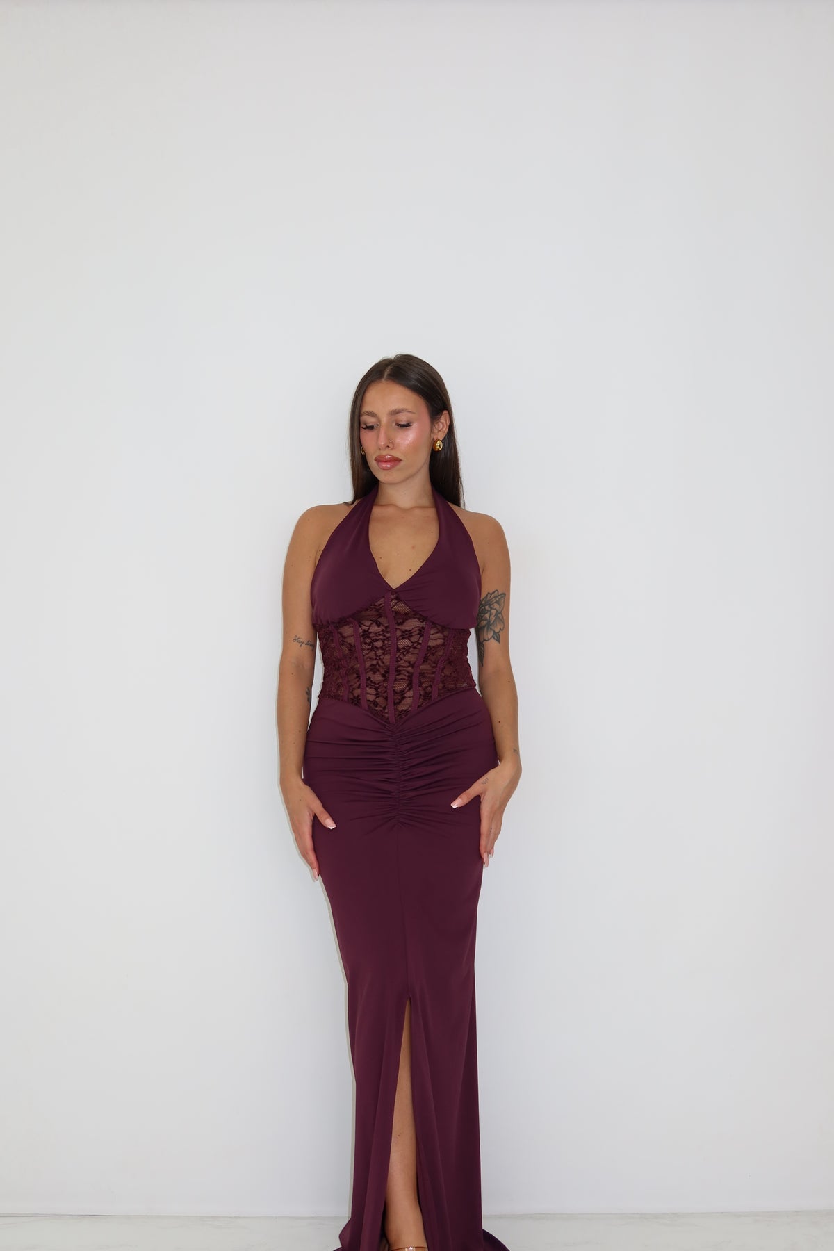 Vestido Lysandra Berenjena