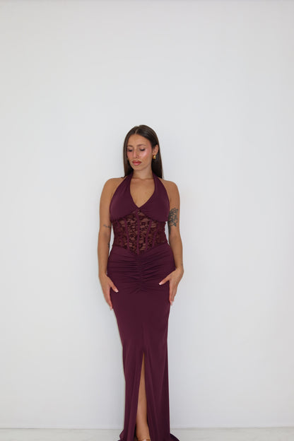 Vestido Lysandra Berenjena