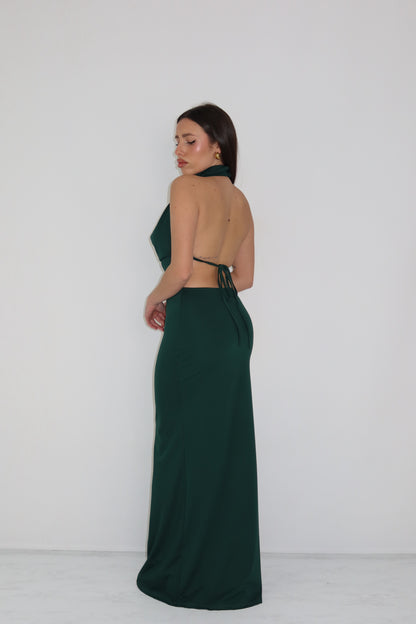Vestido Thila Verde Garrafa