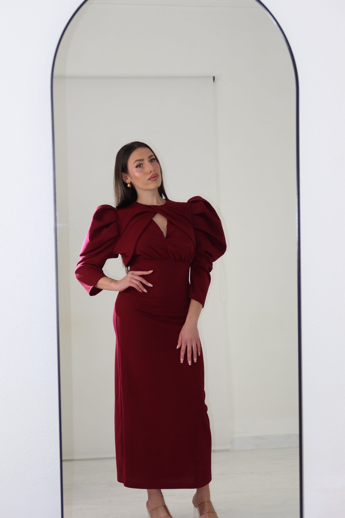 Vestido Arisbeth Granate