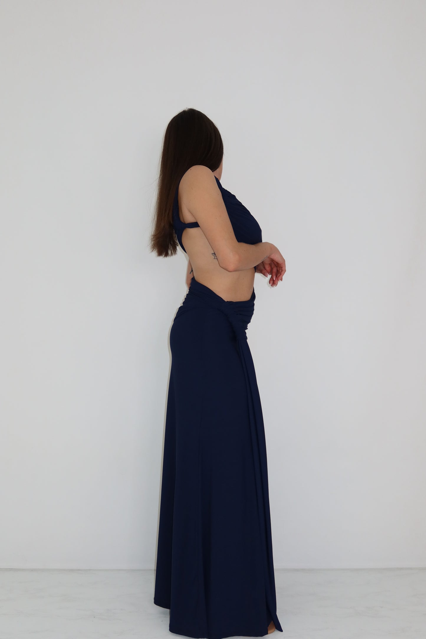 Vestido Negara Azul Marino