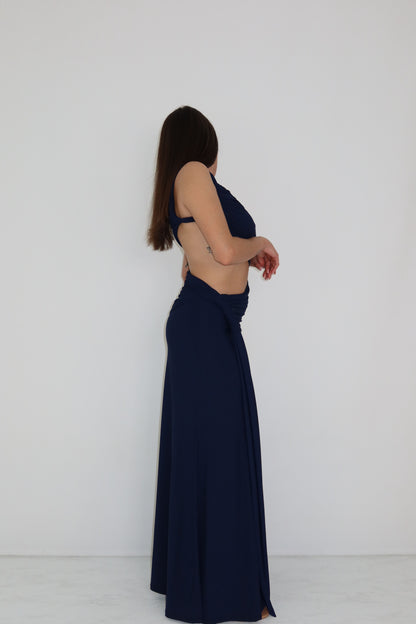 Vestido Negara Azul Marino