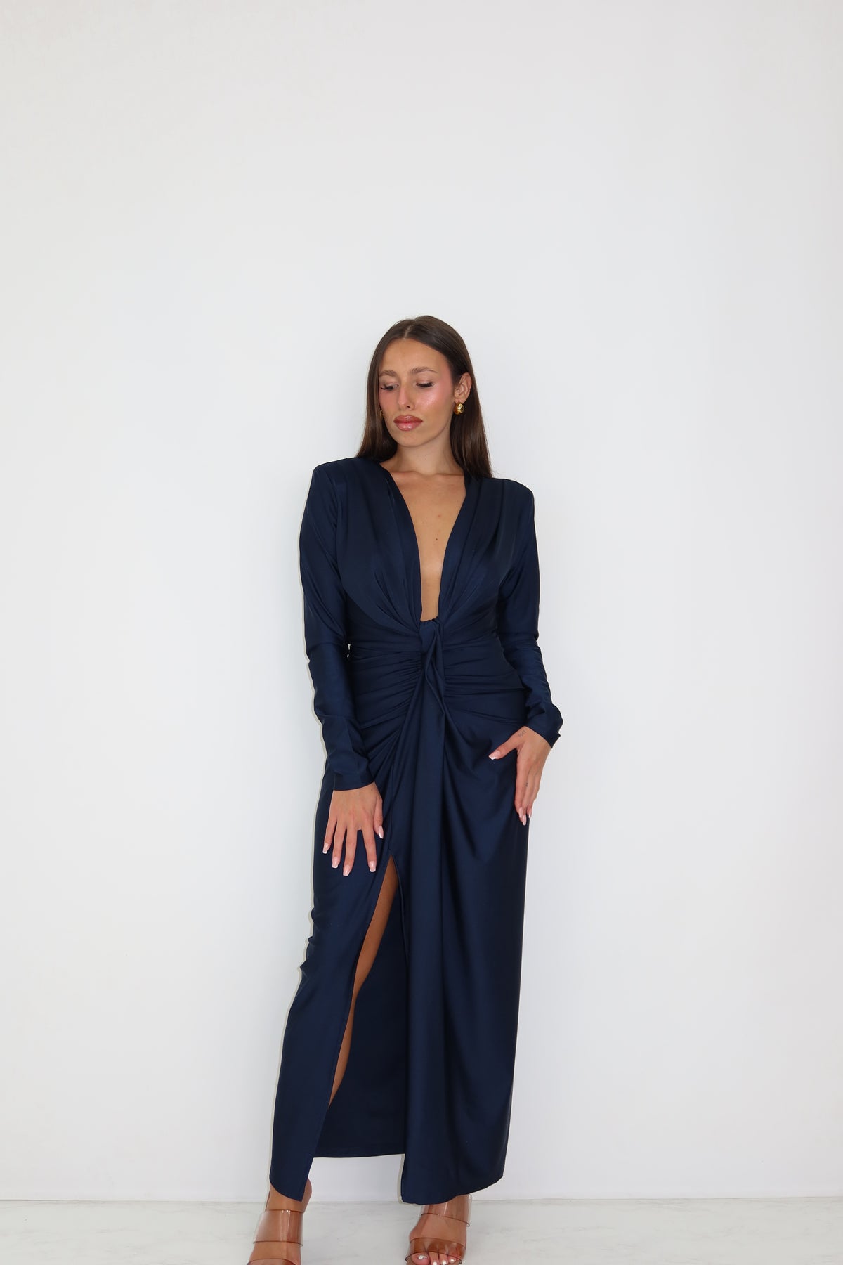Vestido Gaia Azul Marino