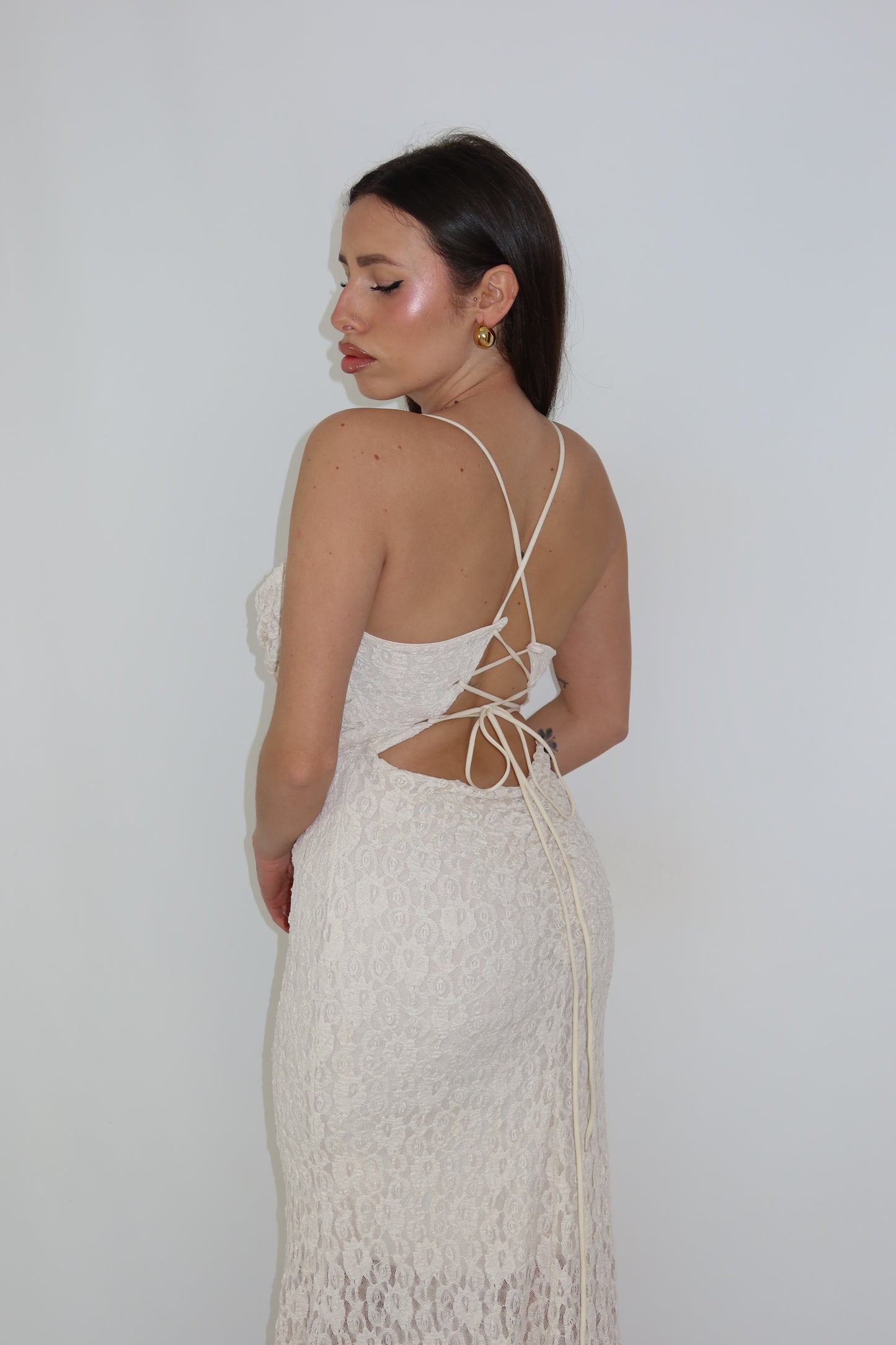 Vestido cru de Deli