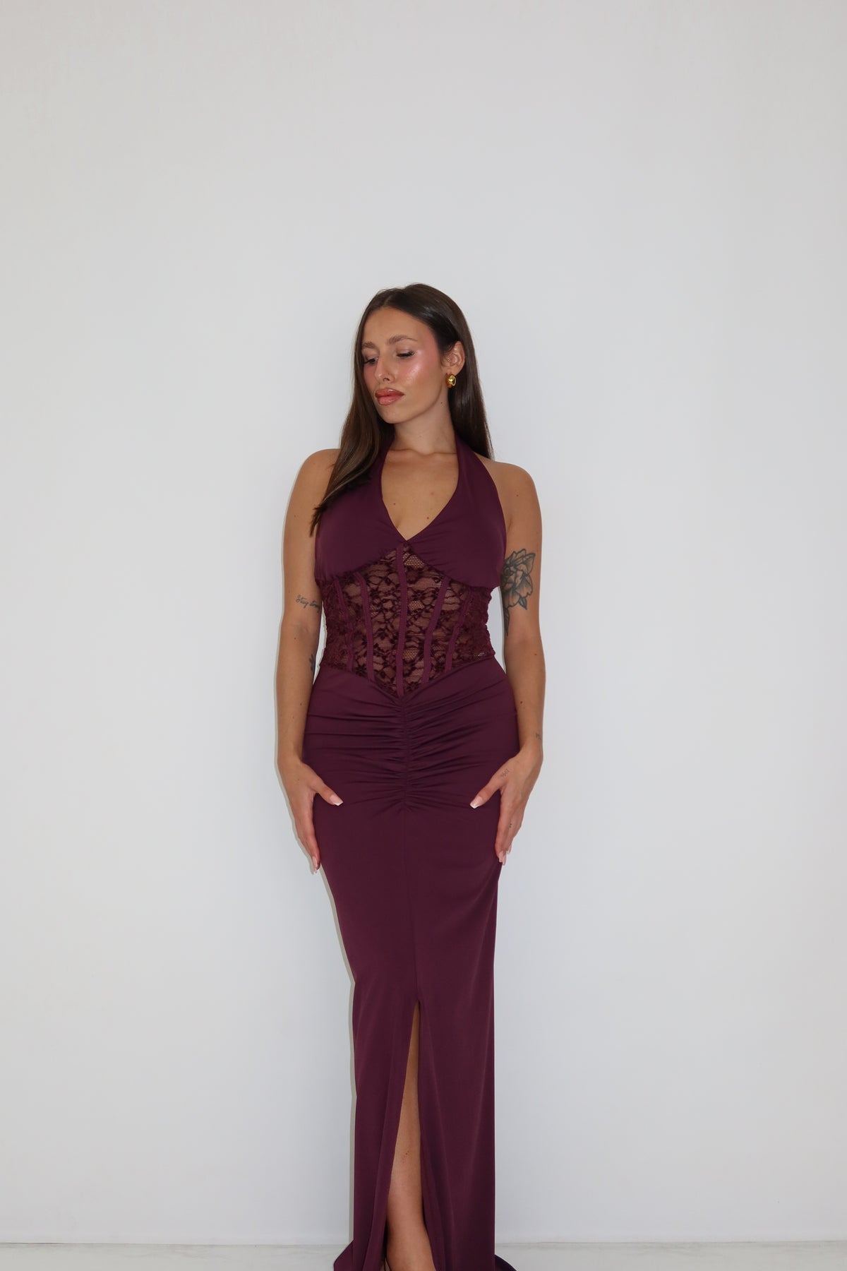 Vestido Lysandra Berenjena