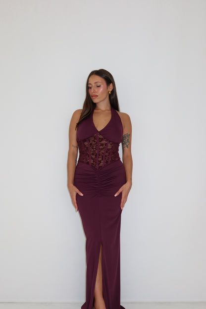 Vestido Lysandra Berenjena
