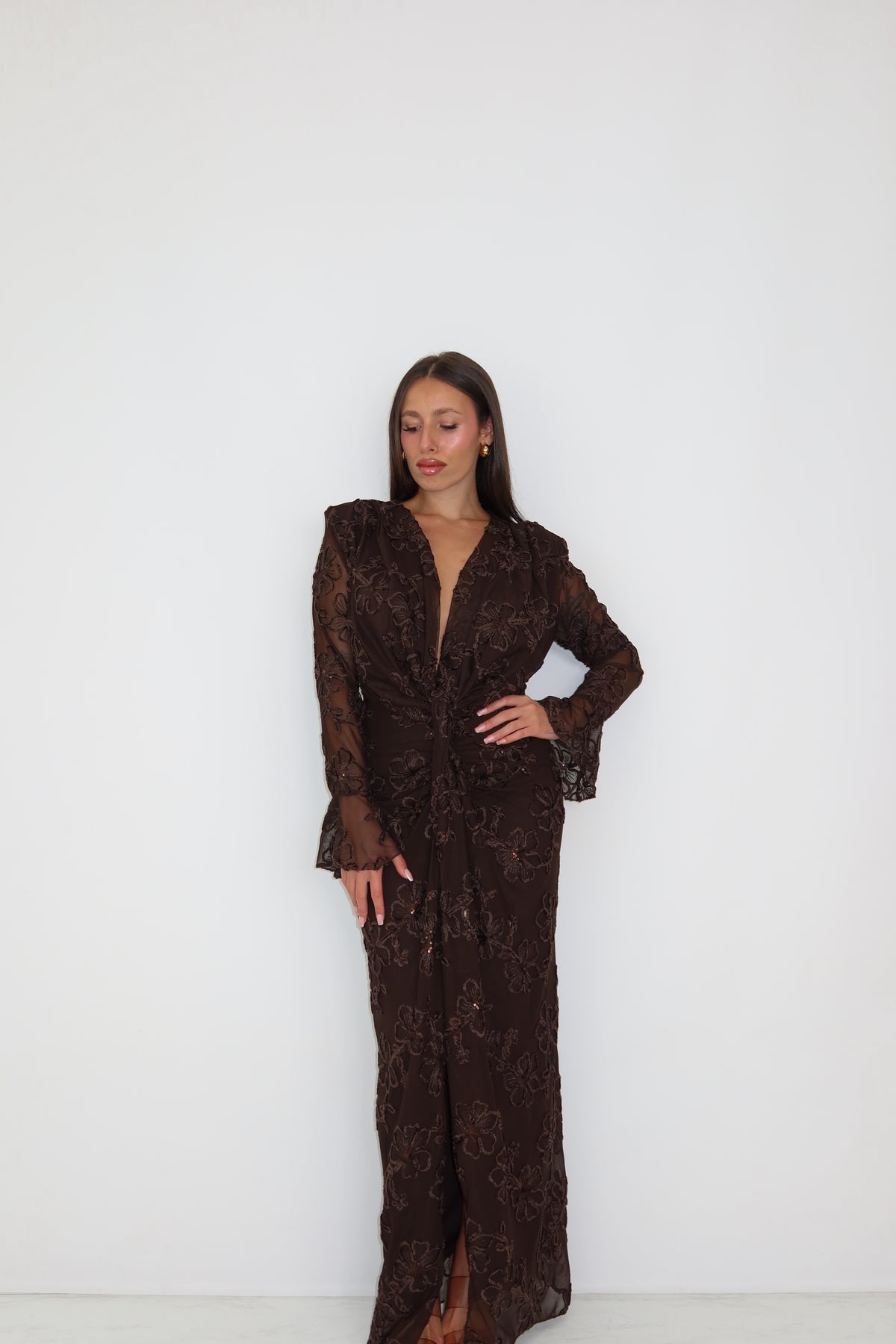 Vestido Nolia Marrón