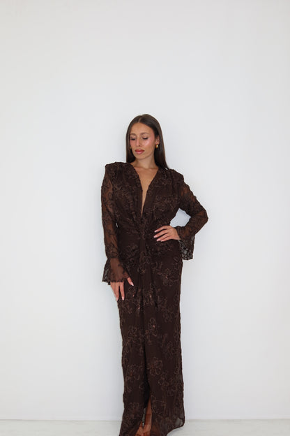 Vestido Nolia Marrón