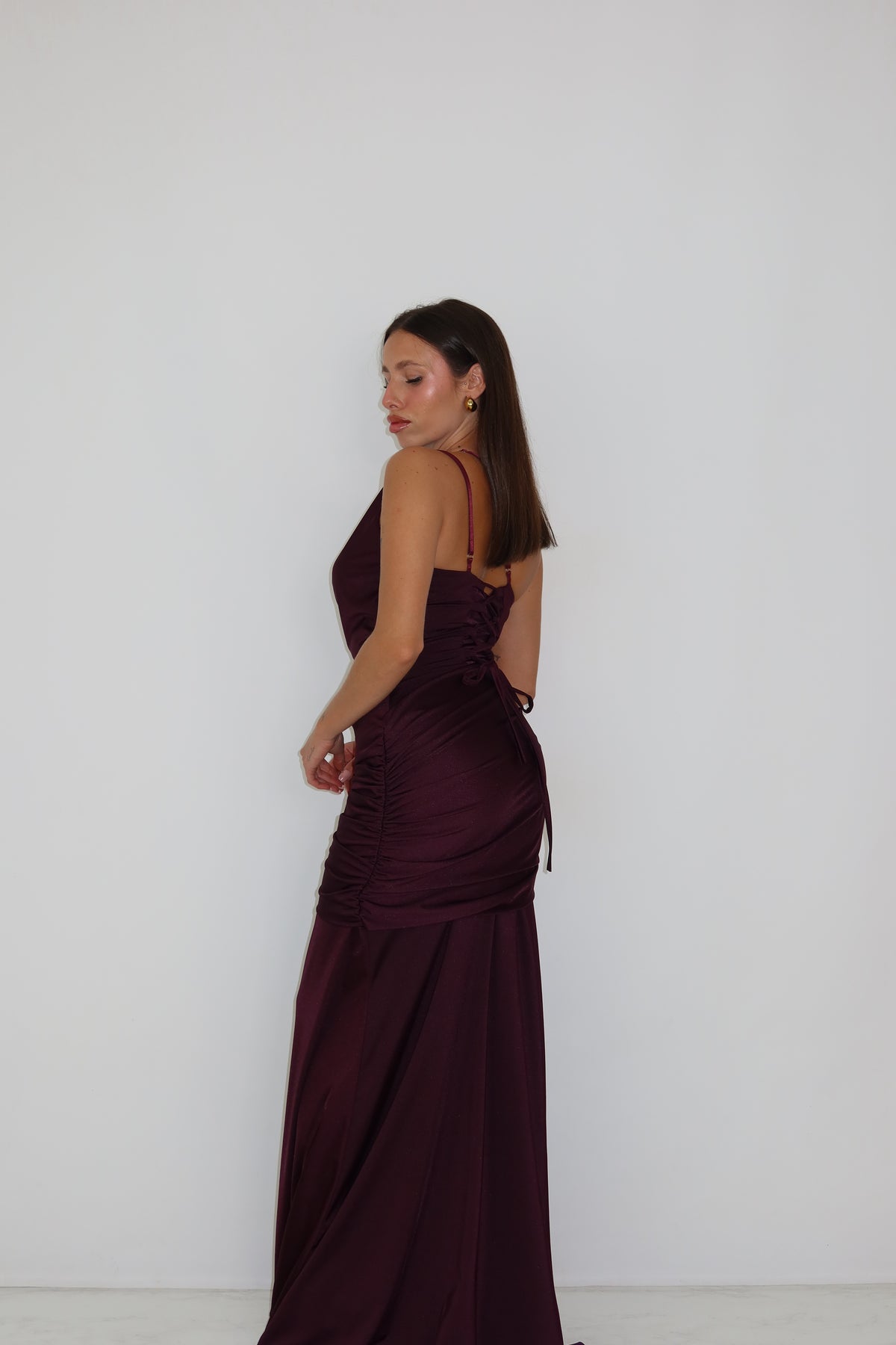 Vestido Zaina Berenjena