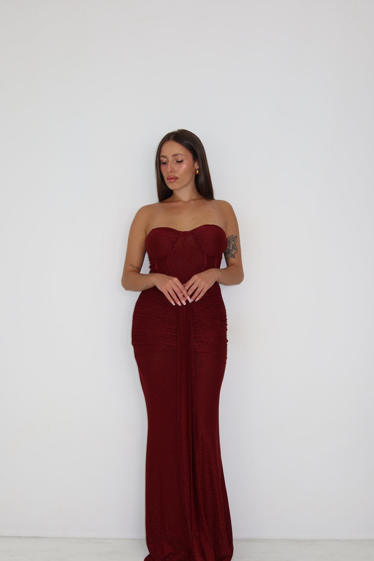 Vestido Leia Burdeos