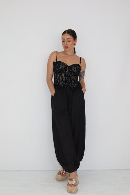 Corset Lúa Negro