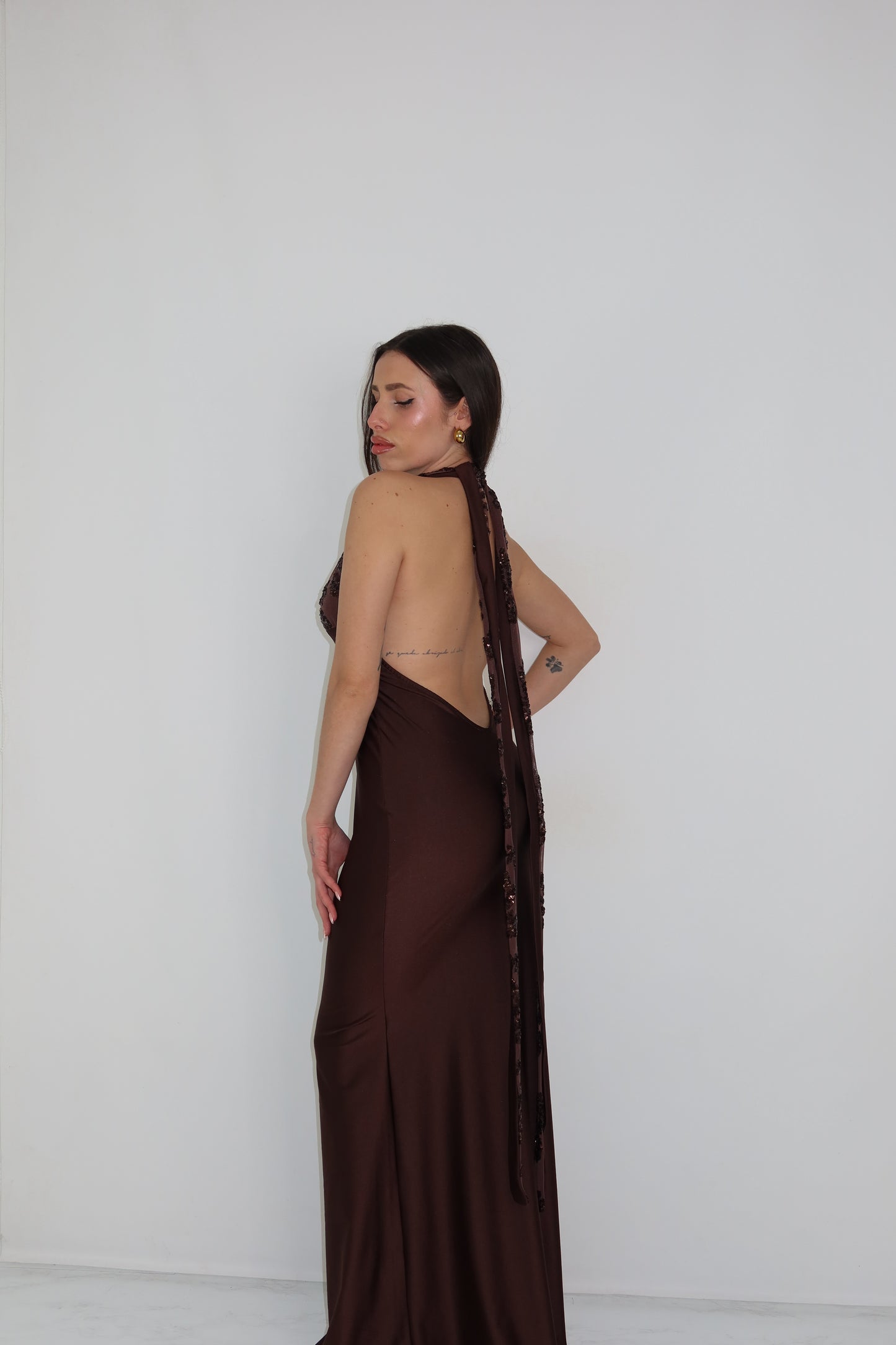 Vestido Promesa Marrón