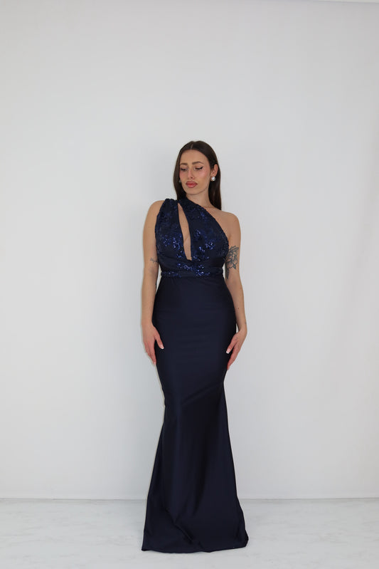 Vestido Promesa Azul Marino