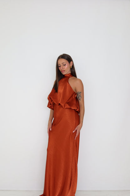 Vestido Galatea Teja