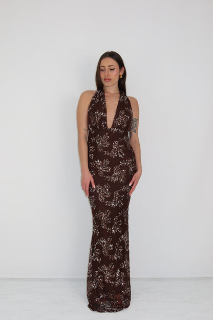 Vestido Passione Marrón