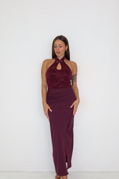 Vestido Seraya Granate