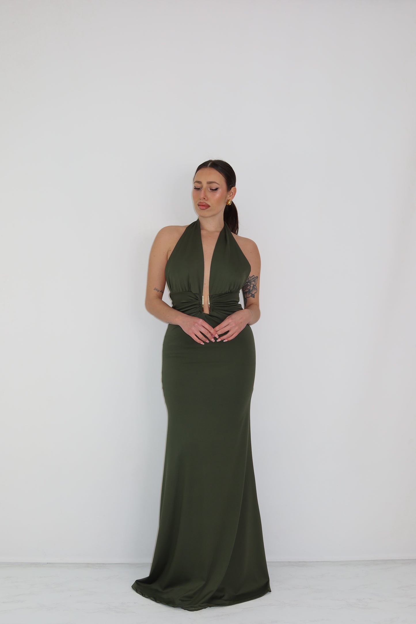 Vestido Melaza Verde Kaki
