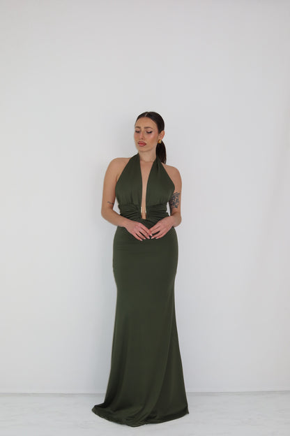 Vestido Melaza Verde Kaki
