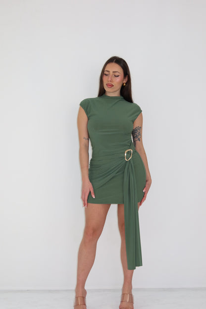 Vestido Leane Verde Kaki