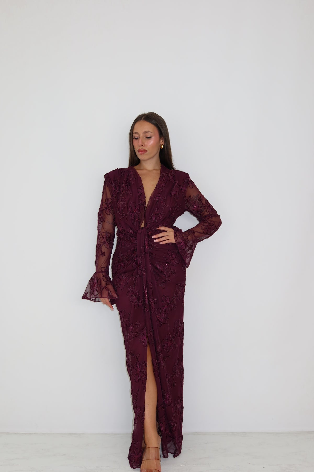 Vestido Nolia Berenjena