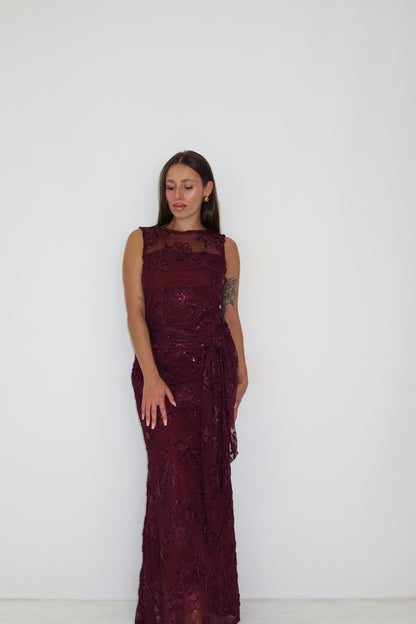 Vestido Kenza Ciruela