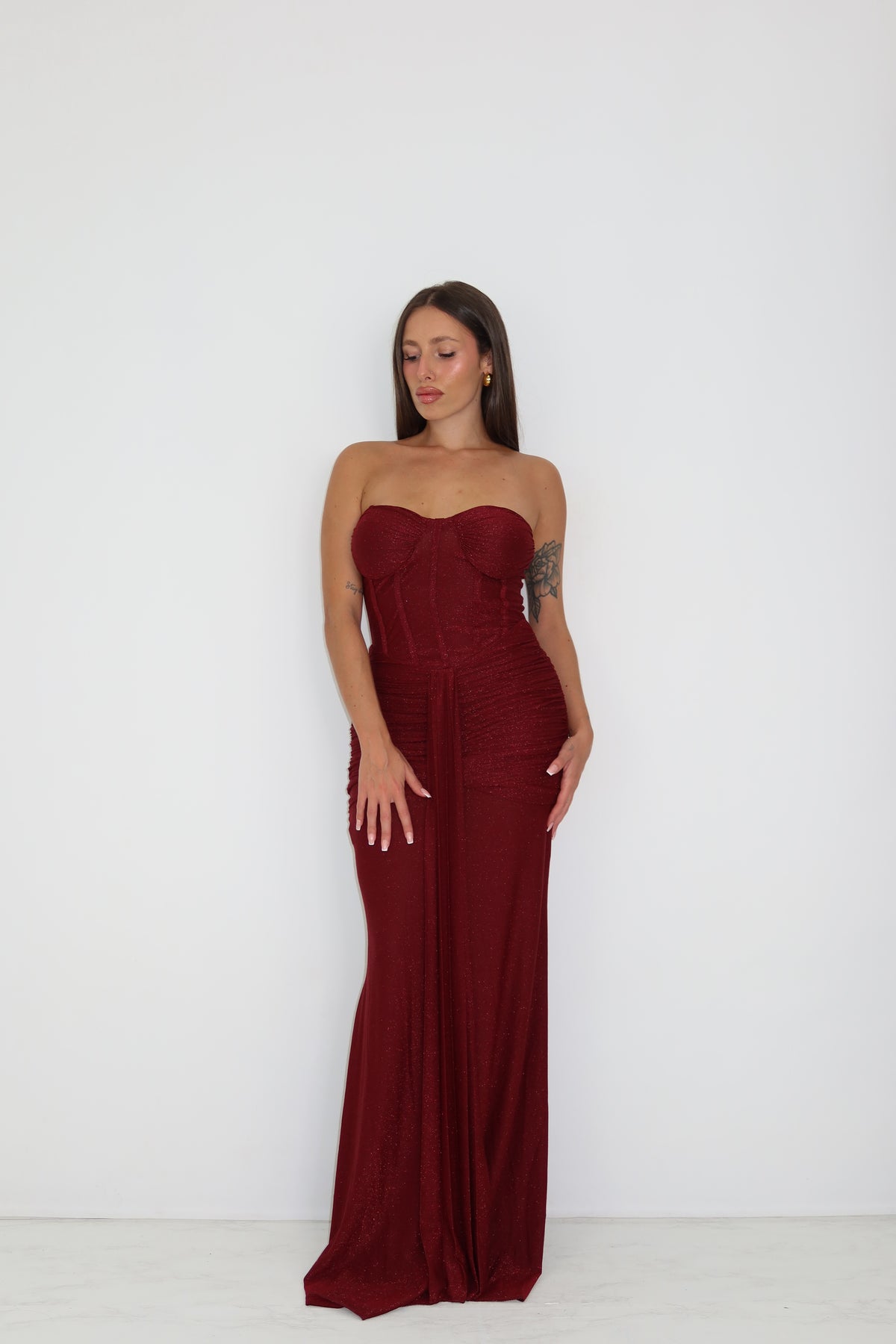 Vestido Leia Burdeos
