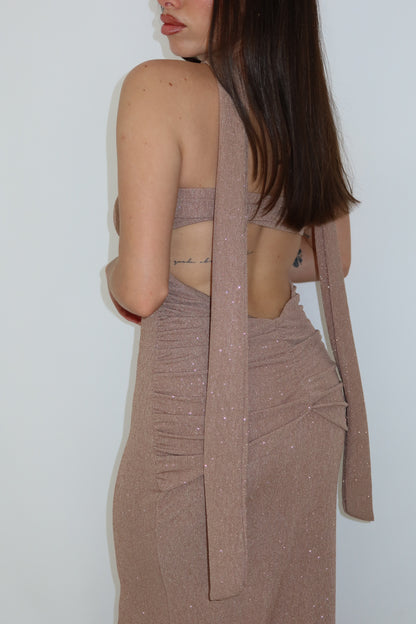 Vestido Celine Camel