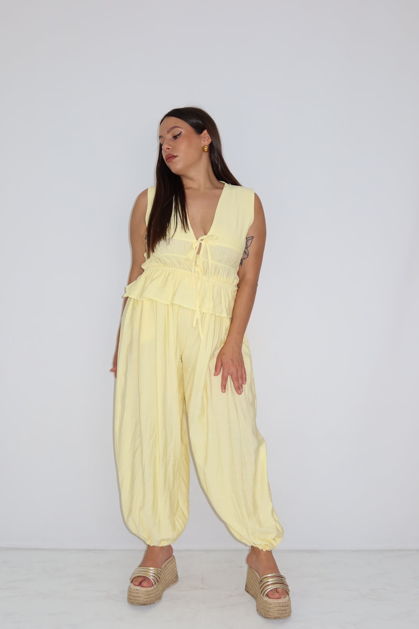 Conjunto Thaisa Amarillo