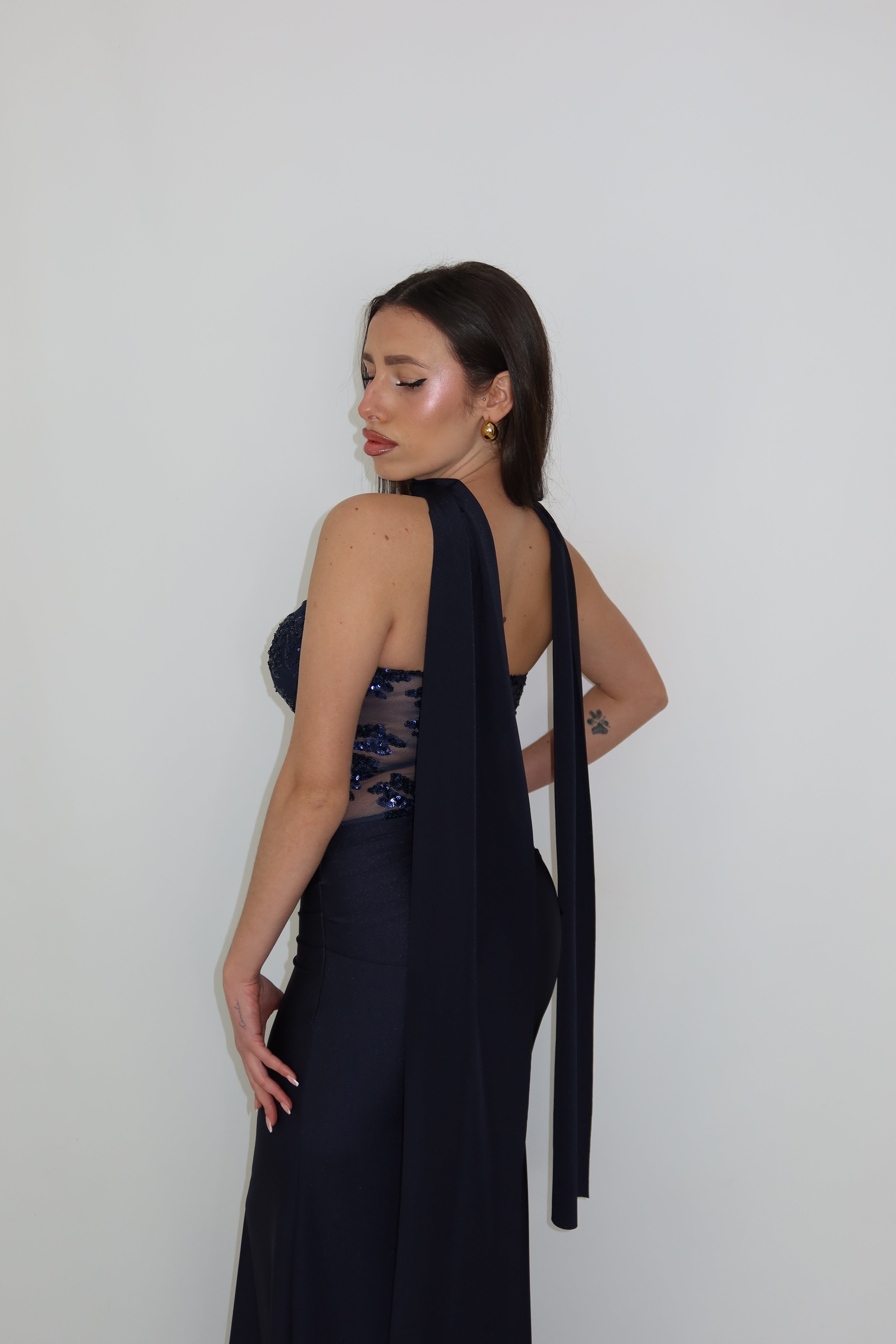 Vestido Nicolette Azul Marino