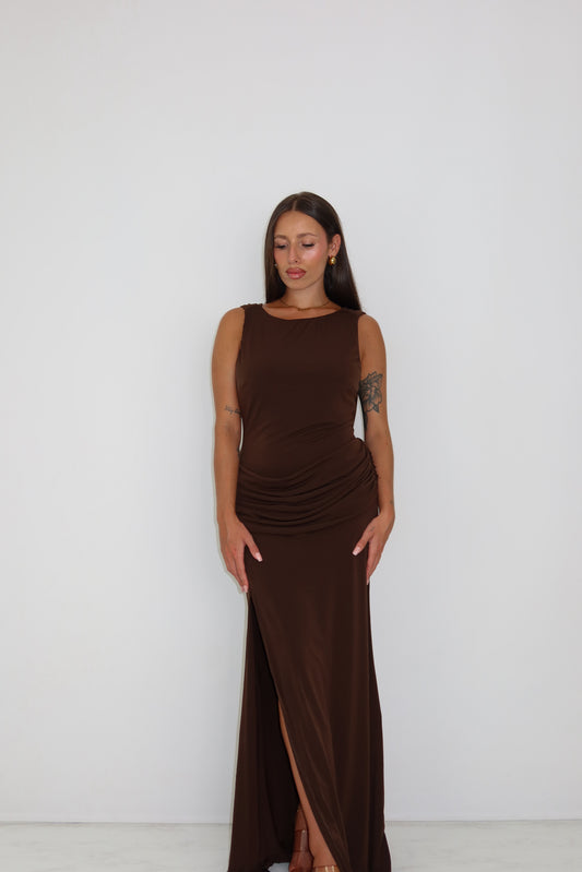 Vestido Kailani Marrón
