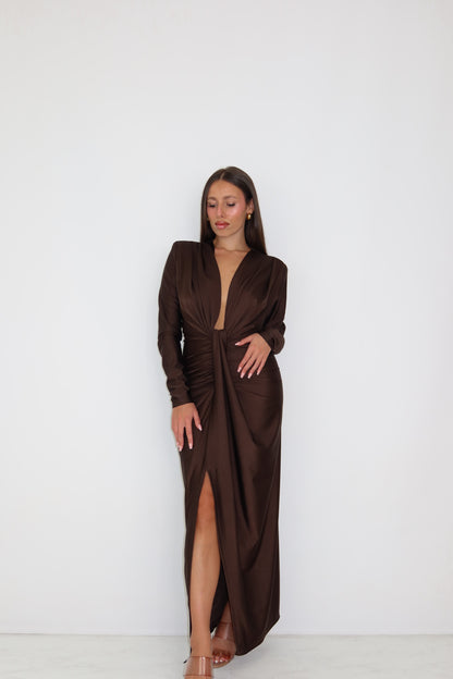 Vestido Gaia Marrón