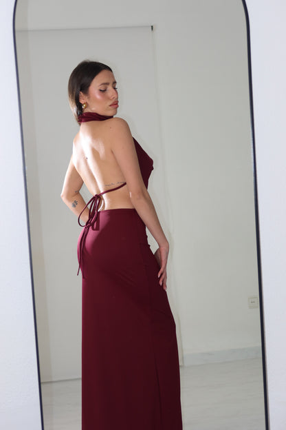 Vestido Thila Borgonha